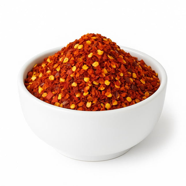Chili flakes with seeds