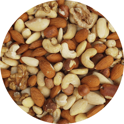 Mélange de noix crues