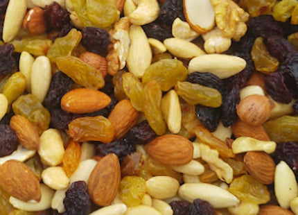 Mélange de noix et raisins secs