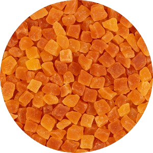 Cubes de papaye