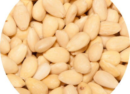 Blanched almonds